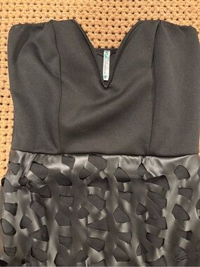 Auditions Black Strapless Cutout Detail Dress